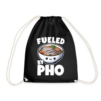Pho Vietnamesisches Essen Vietnam Pho - Turnbeutel - Schwarz - Vorne