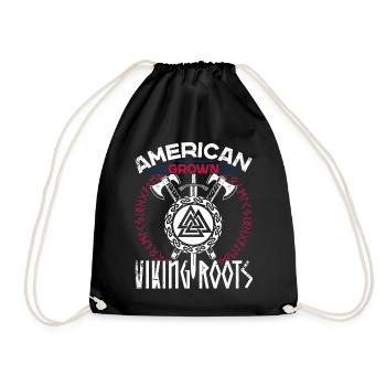 De fières racines nordiques vikings américaines - Sac de sport léger - noir - Devant