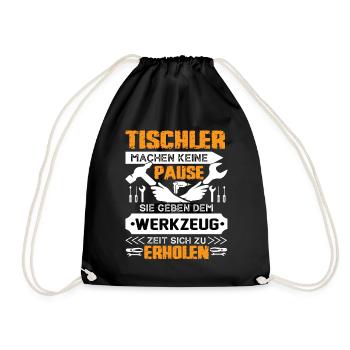 Les charpentiers ne prennent pas de pause - Sac de sport léger - noir - Devant