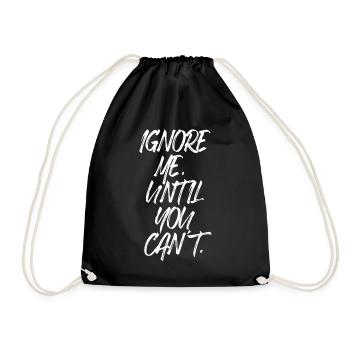 Ignorez-moi jusqu’à ce que vous ne puissiez plus vous entraîner à la course à pied - Sac de sport léger - noir - Devant