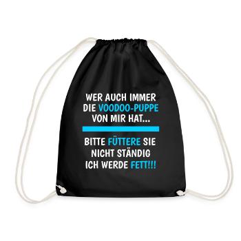 Wer Auch Immer Die Voodoo-Puppe Hat Lustig Spruch - Turnbeutel - Schwarz - Vorne