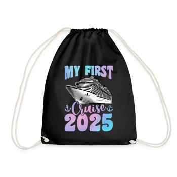 Croisière Vacances 2025 Croisière en famille - Sac de sport léger - noir - Devant
