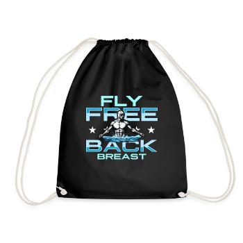 Swimmer Fly Free Back Breast Natation Triathlon - Sac de sport léger - noir - Devant
