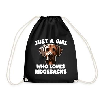 Rhodesian Ridgeback Girl Rhodesian Ridgebacks - Sac de sport léger - noir - Devant