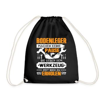 Les poseurs de sol ne prennent pas de pause - Sac de sport léger - noir - Devant