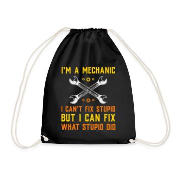 Mécanicien automobile, mécatronicien, technicien tournevis, dictons - Sac de sport léger - noir - Devant