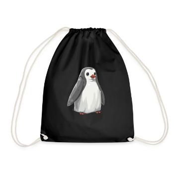 Pinguin Geist Halloween Pinguin Niedlich - Turnbeutel - Schwarz - Vorne