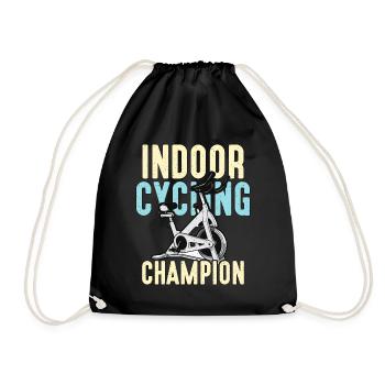 Cycliste champion de cyclisme en salle aime le vélo de course - Sac de sport léger - noir - Devant