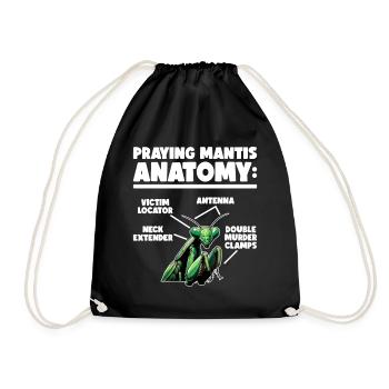 Mante religieuse Entomologie des insectes Entomologiste - Sac de sport léger - noir - Devant