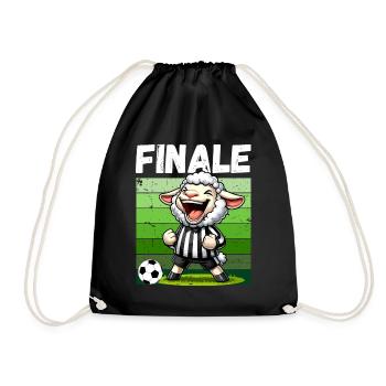 Fußball Finale Fußballfan Fußballspieler Lustig - Turnbeutel - Schwarz - Vorne