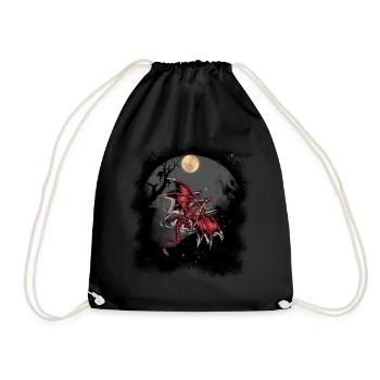 Dragon Dragon Fable Mythe médiéval conte de fées - Sac de sport léger - noir - Devant
