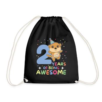 Suricate pour les enfants de 2 ans - Sac de sport léger - noir - Devant