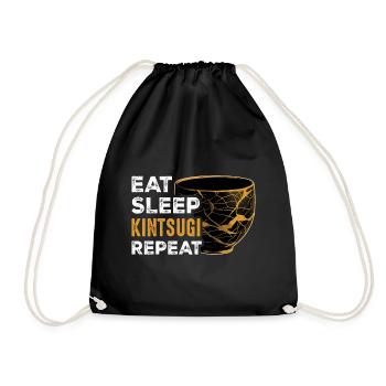Conception japonaise de réparation de l’or Kintsukuroi - Sac de sport léger - noir - Devant