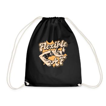 Flexible AF Ginga Capoeirista Professionnel de la danse - Sac de sport léger - noir - Devant