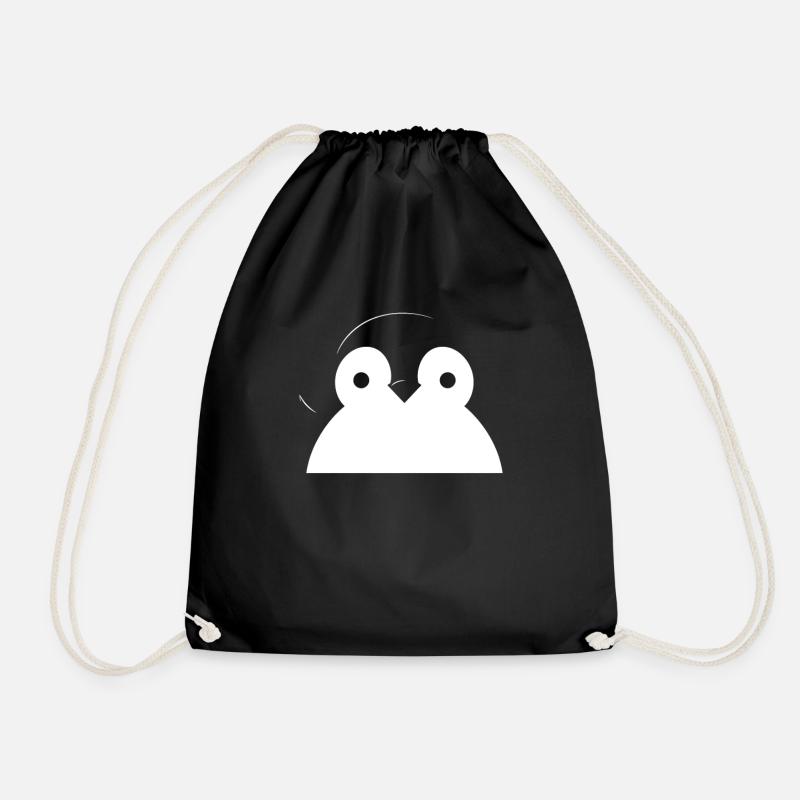 Pinguin Kawaii Pinguin Niedlich - Turnbeutel - Schwarz