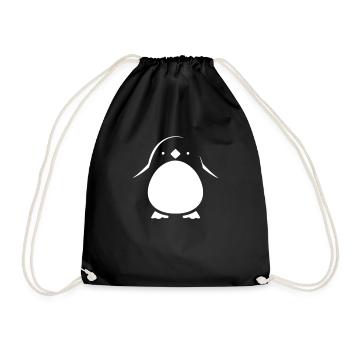 Pingouin Kawaii Pingouin mignon - Sac de sport léger - noir - Devant