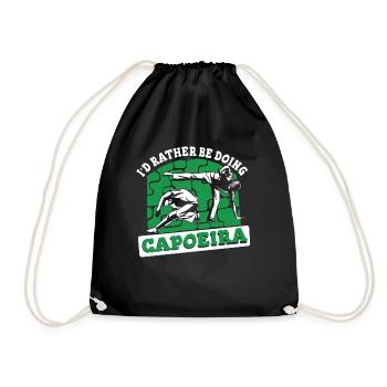 Je préfère faire de la capoeira capoeirista ginga - Sac de sport léger - noir - Devant