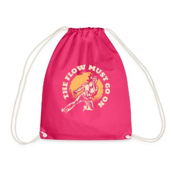 Der Fluss muss auf Capoeirista Ginga Tanz gehen - Turnbeutel - Fuchsia - Vorne