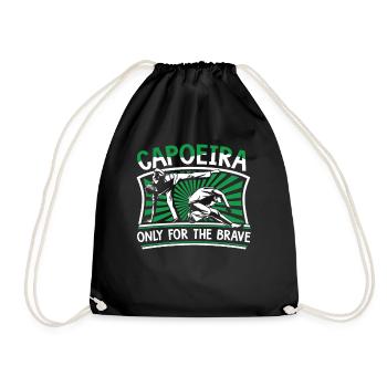 Capoeira uniquement pour les courageux Ginga Capoeirista - Sac de sport léger - noir - Devant