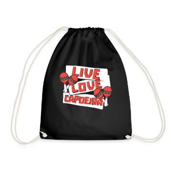 Live Love Capoeira Ginga Capoeirista Danse - Sac de sport léger - noir - Devant