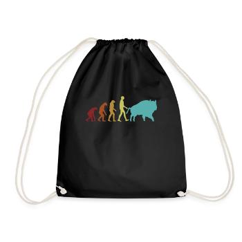 Bison Evolution Buffalo Bovinae Bison d’Amérique - Sac de sport léger - noir - Devant