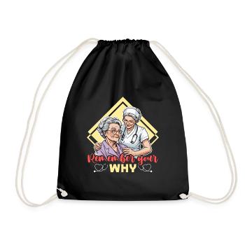 Geriatric Nurse Remember Your Why Caregiver Nurses - Drawstring Bag - black - Front
