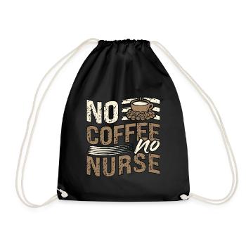 Geriatric Nurse No Coffee No Hospital Coffee Lover - Drawstring Bag - black - Front