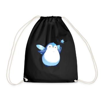 Pingouin Fée Kawaii Pingouin Mignon - Sac de sport léger - noir - Devant