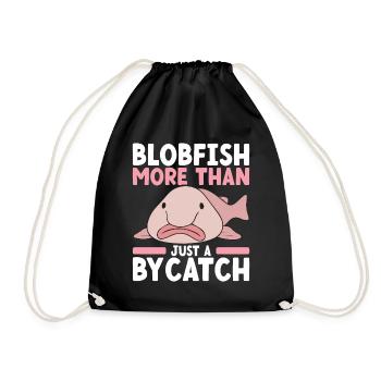 Poisson blob mignon poisson laid - Sac de sport léger - noir - Devant