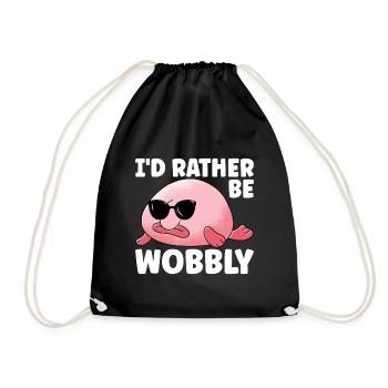 Poisson blob mignon poisson laid - Sac de sport léger - noir - Devant