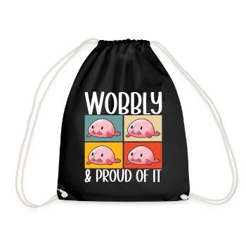 Poisson blob mignon poisson laid - Sac de sport léger - noir - Devant