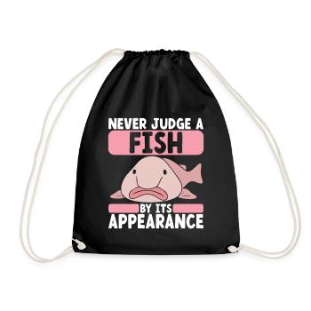Poisson blob mignon poisson laid - Sac de sport léger - noir - Devant