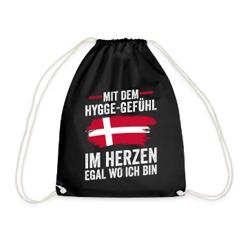 Danois Danemark - Sac de sport léger - noir - Devant