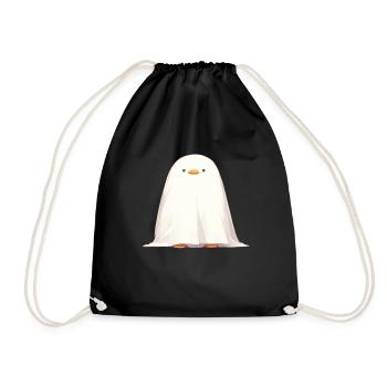 Pinguin Geist Halloween Pinguin Niedlich - Turnbeutel - Schwarz - Vorne
