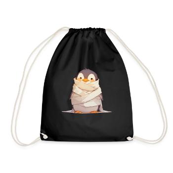 Pingouin Momie Halloween Pingouin Mignon - Sac de sport léger - noir - Devant