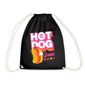 Hot Dog Adult Queen Hot Dog Queen - Turnbeutel - Schwarz - Vorne