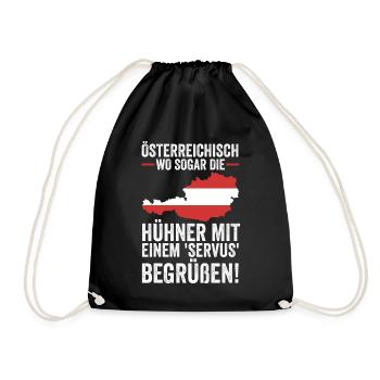 Austrians Austria - Drawstring Bag - black - Front