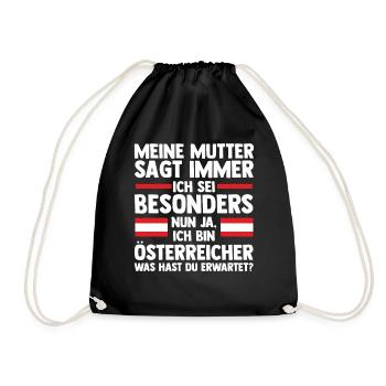 Austrians Austria - Drawstring Bag - black - Front