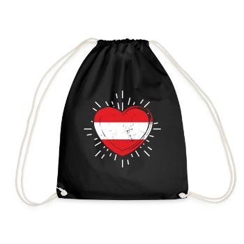 Austrians Austria - Drawstring Bag - black - Front