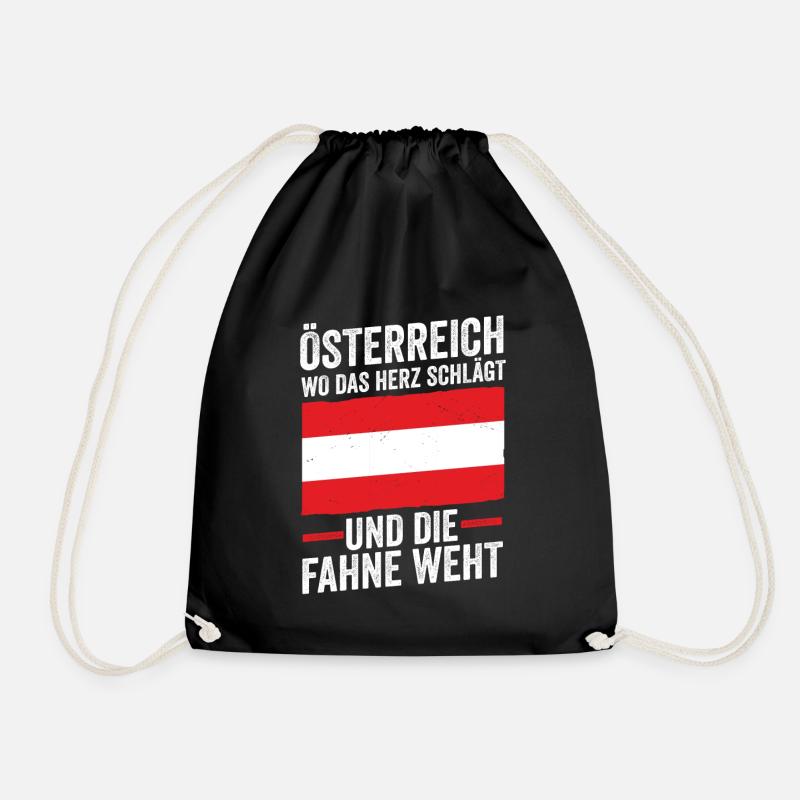 Österreicher Österreich - Turnbeutel - Schwarz