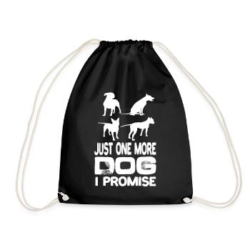 Juste un chien de plus que je promets aux chiens Chien de compagnie - Sac de sport léger - noir - Devant
