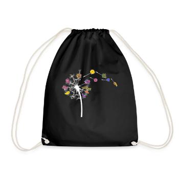 Pissenlit - Couture Pusteblume Couture - Sac de sport léger - noir - Devant