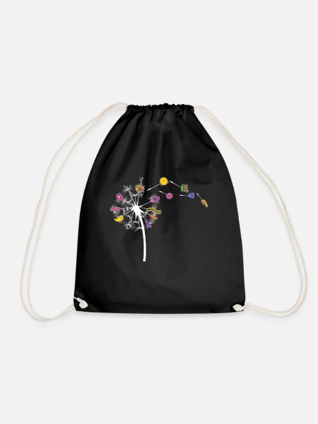 Pissenlit - Couture Pusteblume Couture - Sac de sport léger - noir