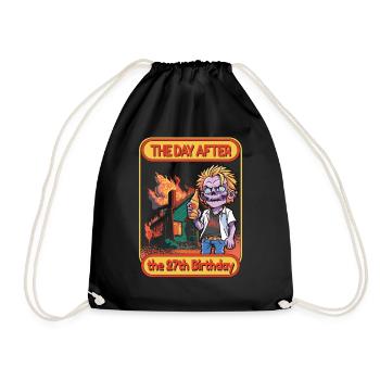 Funny Sayings Years 27th Birthday - Drawstring Bag - black - Front