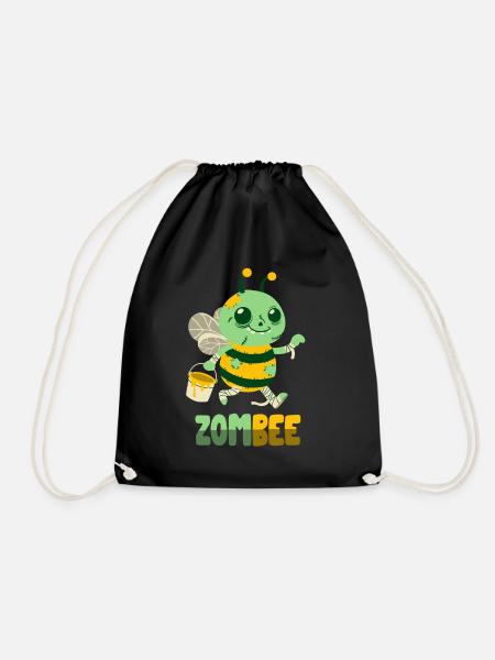 Zombie-Biene: Zombee - Turnbeutel - Schwarz