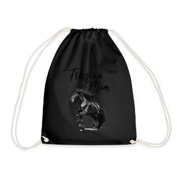 Friesian Mom, friesian horse - Turnbeutel - Schwarz - Vorne