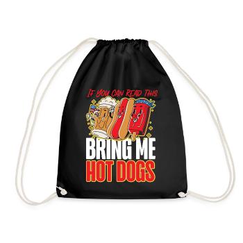 Hot Dog Adulte Si vous pouvez lire ceci - Sac de sport léger - noir - Devant