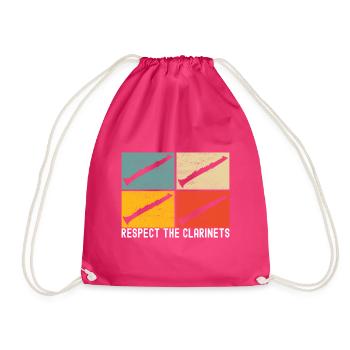 Clarinette Instrument à vent Clarinet - Sac de sport léger - fuchsia - Devant