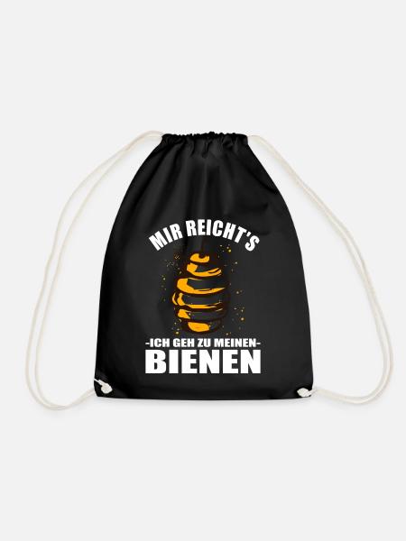 Mir Reichts Ich Geh Zu Meinen Bienen Bienenzüchter - Turnbeutel - Schwarz
