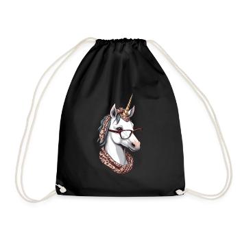 Fière maman licorne maman élégante - Sac de sport léger - noir - Devant